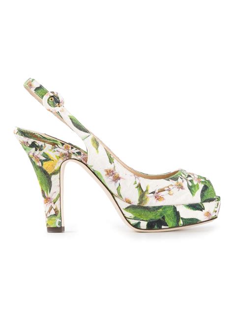 dolce gabbana gems open toe heels old green violet gold|Shoes .